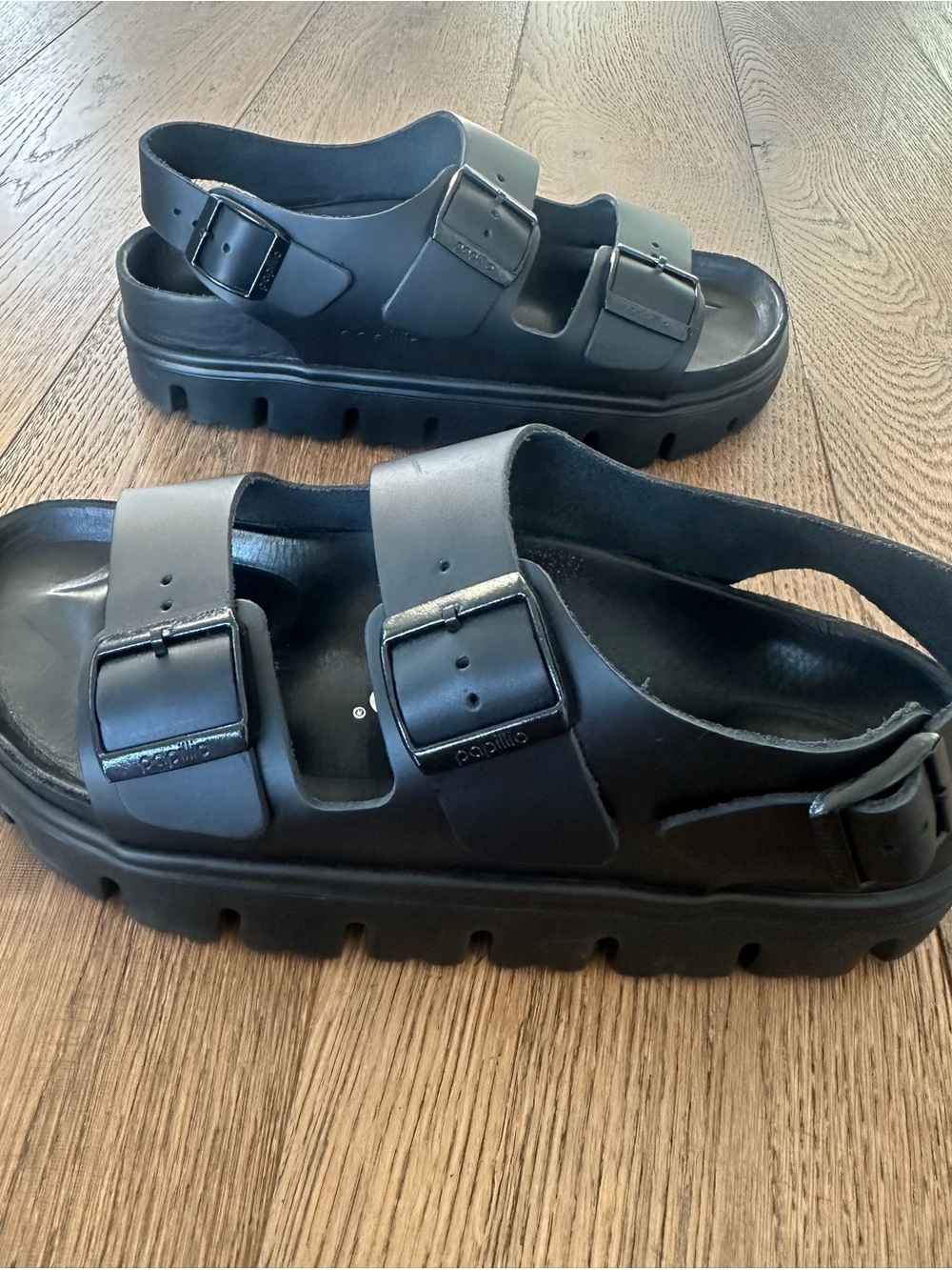 Papillio By Birkenstock Milano Chunky Black Sandal - Picture 8 of 13